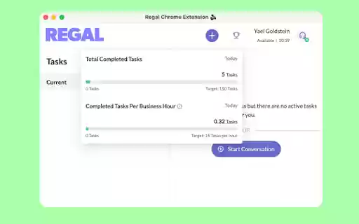 Regal.ai  from Chrome web store to be run with OffiDocs Chromium online