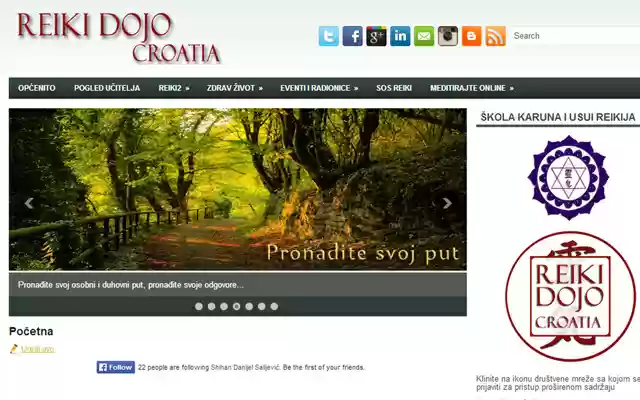 Reiki Dojo Croatia  from Chrome web store to be run with OffiDocs Chromium online