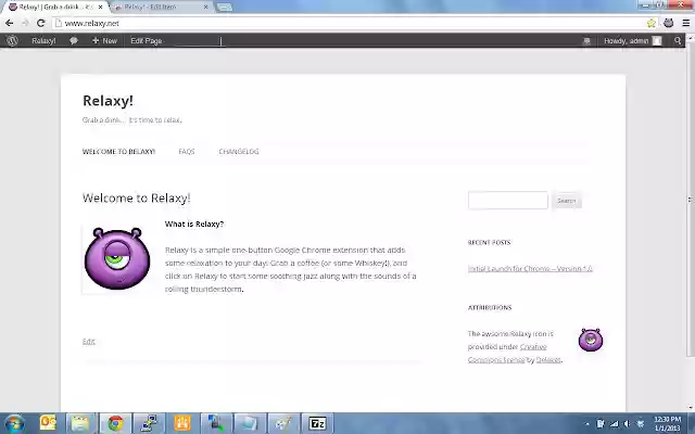 Relaxy!  from Chrome web store to be run with OffiDocs Chromium online