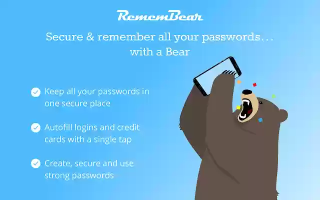 RememBear  from Chrome web store to be run with OffiDocs Chromium online
