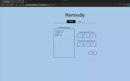 Remindly from Chrome web store to be run with OffiDocs Chromium online Remindly from Chrome web store to be run with OffiDocs Chromium online