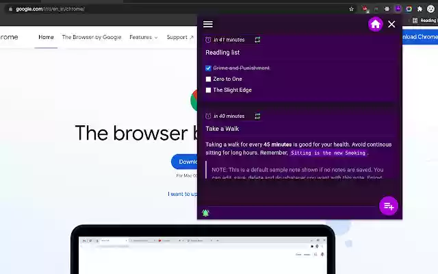 remindoro  from Chrome web store to be run with OffiDocs Chromium online