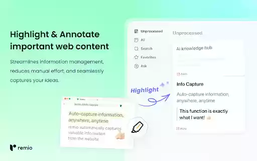 remio  from Chrome web store to be run with OffiDocs Chromium online