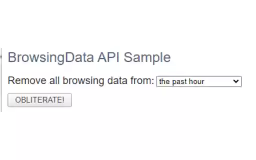 Remove Browser History  from Chrome web store to be run with OffiDocs Chromium online