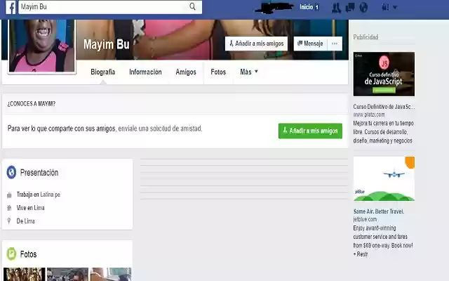 Removedor mayimbu de Facebook  from Chrome web store to be run with OffiDocs Chromium online