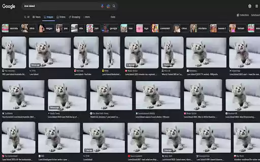 Remove Love Island Content  from Chrome web store to be run with OffiDocs Chromium online