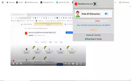 Remove YouTube Recommended Videos  from Chrome web store to be run with OffiDocs Chromium online