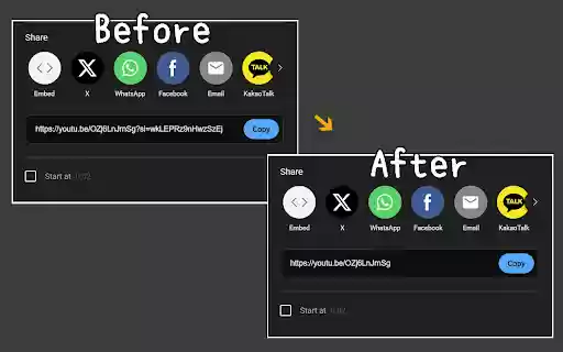 Remove YT Tracking Code  from Chrome web store to be run with OffiDocs Chromium online