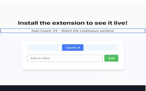Render Observer  from Chrome web store to be run with OffiDocs Chromium online