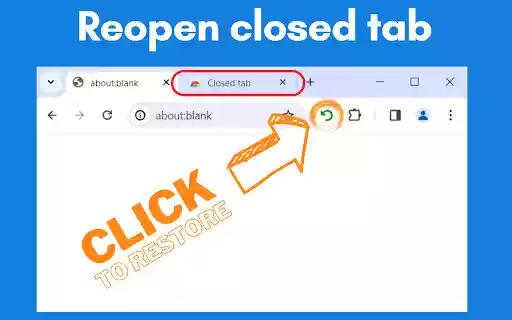 Reopen closed tab  from Chrome web store to be run with OffiDocs Chromium online