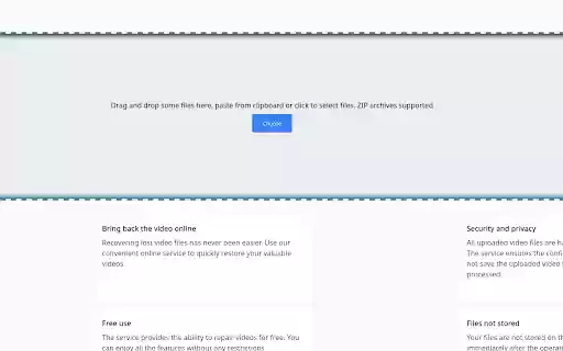 Repair video online  from Chrome web store to be run with OffiDocs Chromium online