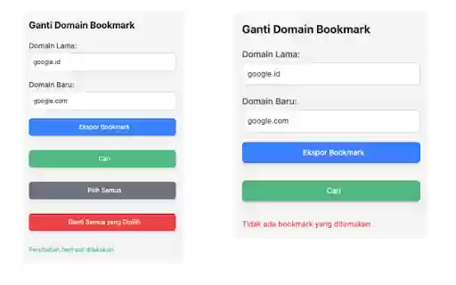 Replace Bookmark Domain  from Chrome web store to be run with OffiDocs Chromium online