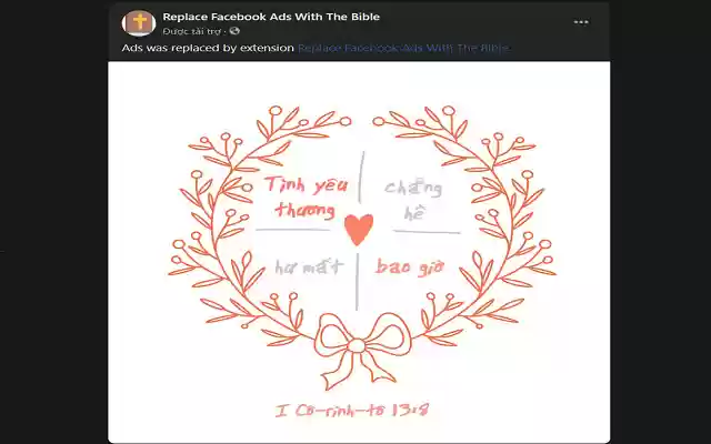 Replace Facebook Ads With The Bible from Chrome web store to be run with OffiDocs Chromium online Replace Facebook Ads With The Bible from Chrome web store to be run with OffiDocs Chromium online