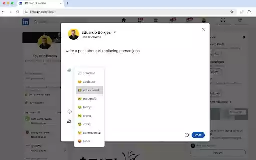 Reply Boy  from Chrome web store to be run with OffiDocs Chromium online