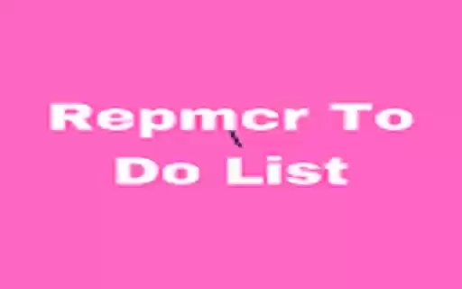 Repmcr To Do List  from Chrome web store to be run with OffiDocs Chromium online