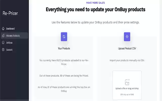 Re Pricer for OnBuy Merchants  from Chrome web store to be run with OffiDocs Chromium online