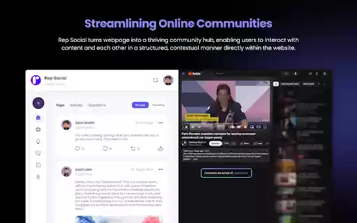 Rep Social from Chrome web store to be run with OffiDocs Chromium online Rep Social from Chrome web store to be run with OffiDocs Chromium online