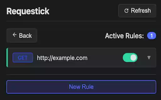 Requestick  from Chrome web store to be run with OffiDocs Chromium online