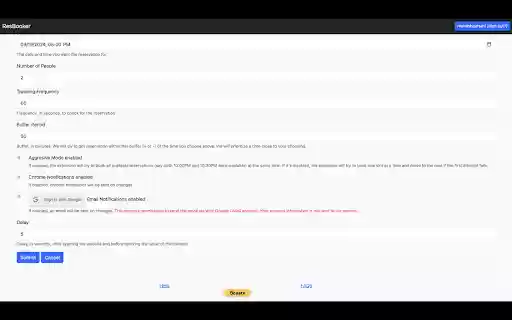 ResBooker  from Chrome web store to be run with OffiDocs Chromium online