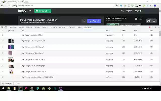 Resources downloader  from Chrome web store to be run with OffiDocs Chromium online