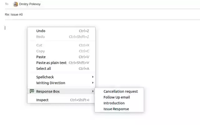 Response Box  from Chrome web store to be run with OffiDocs Chromium online