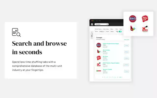 Restaurantology: Foodservice Insight Database  from Chrome web store to be run with OffiDocs Chromium online