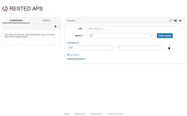 RESTED APS  from Chrome web store to be run with OffiDocs Chromium online