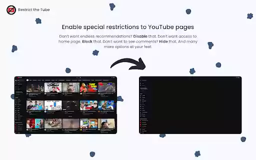 Restrict The Tube: Fight back against YouTube addiction  from Chrome web store to be run with OffiDocs Chromium online
