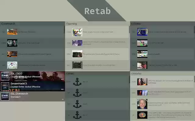 ReTab  from Chrome web store to be run with OffiDocs Chromium online