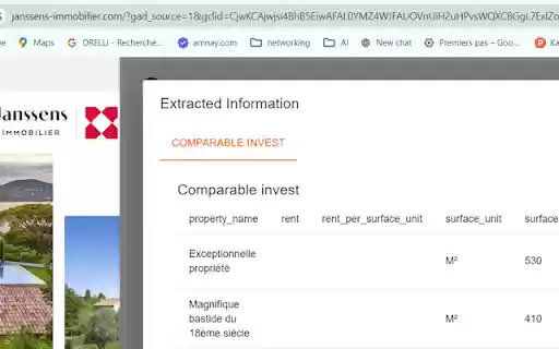 Retco Extractor  from Chrome web store to be run with OffiDocs Chromium online