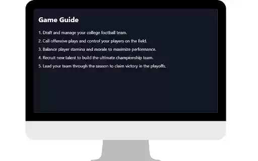 Retro Bowl College Game  from Chrome web store to be run with OffiDocs Chromium online