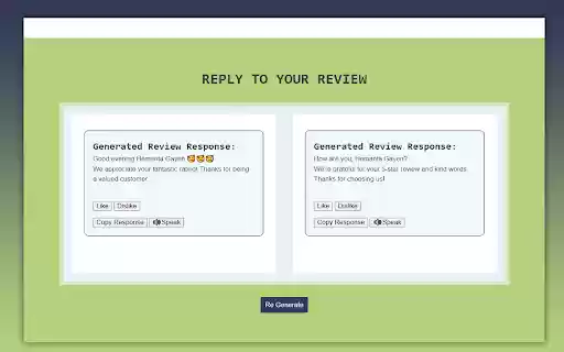Review Random Response Generator  from Chrome web store to be run with OffiDocs Chromium online