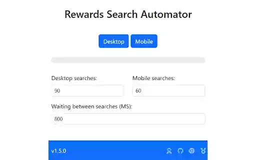 Rewards Search Automator  from Chrome web store to be run with OffiDocs Chromium online