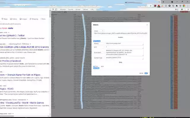 reXHRTools  from Chrome web store to be run with OffiDocs Chromium online