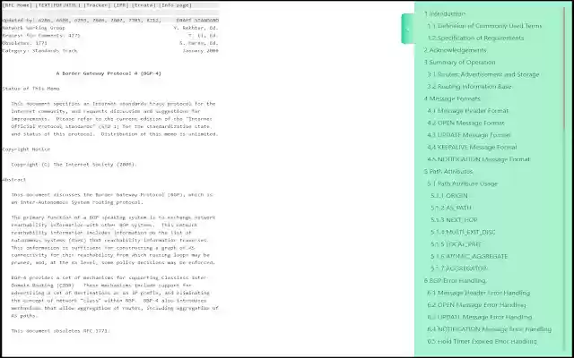 RFC Helper  from Chrome web store to be run with OffiDocs Chromium online