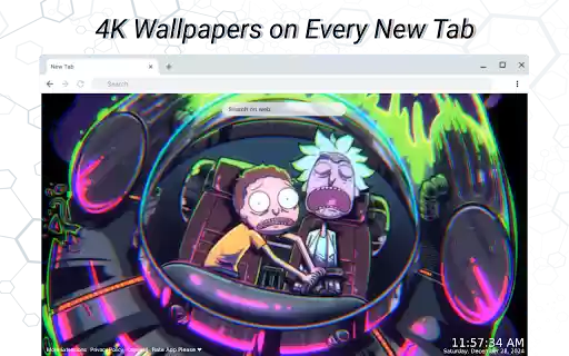 Rick And Morty Spaceship Live Wallpaper  from Chrome web store to be run with OffiDocs Chromium online