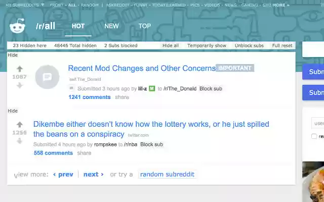 Riddit dari toko web Chrome untuk dijalankan dengan OffiDocs Chromium online