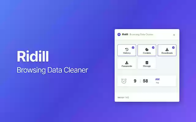 Ridill  from Chrome web store to be run with OffiDocs Chromium online