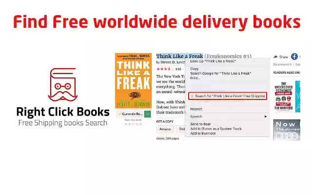 Right Click Book Search With Free Shipping from Chrome web store to be run with OffiDocs Chromium online Right Click Book Search With Free Shipping from Chrome web store to be run with OffiDocs Chromium online