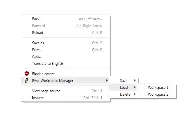 Rival Workspace Manager  from Chrome web store to be run with OffiDocs Chromium online