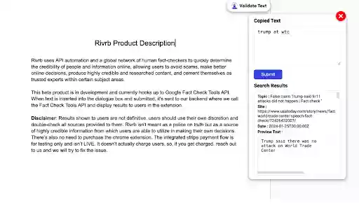 Rivrb  from Chrome web store to be run with OffiDocs Chromium online