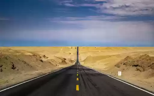 Road through the desert  from Chrome web store to be run with OffiDocs Chromium online