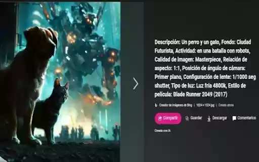 Robbie Prompts Generador de Prompts para Imágenes  from Chrome web store to be run with OffiDocs Chromium online