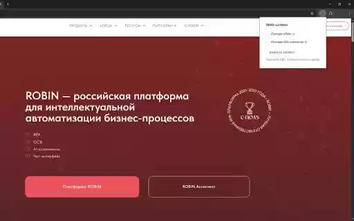 Robin Web Spy  from Chrome web store to be run with OffiDocs Chromium online