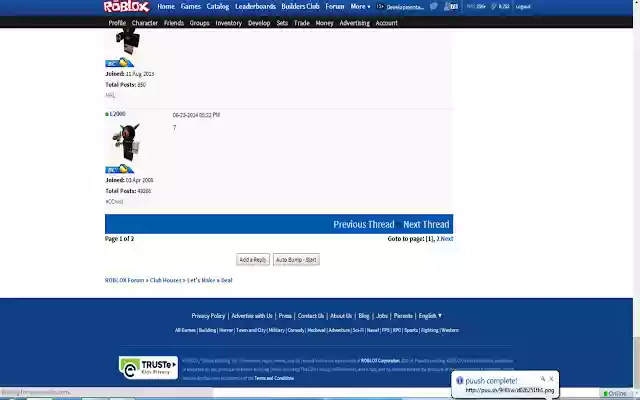 Roblox LMaD Forum+  from Chrome web store to be run with OffiDocs Chromium online