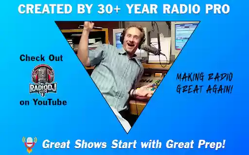 Robo Show Prep from RadioDJ Dude  from Chrome web store to be run with OffiDocs Chromium online