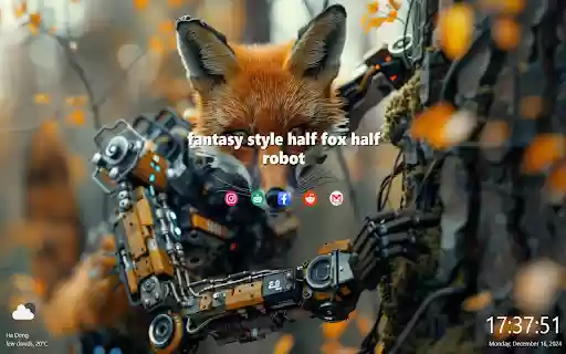 robot fox  from Chrome web store to be run with OffiDocs Chromium online