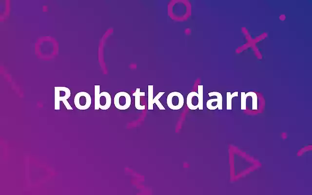 Robotkodarn  from Chrome web store to be run with OffiDocs Chromium online
