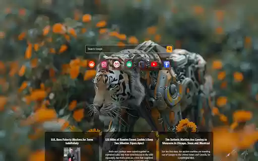 robot tiger from Chrome web store to be run with OffiDocs Chromium online robot tiger from Chrome web store to be run with OffiDocs Chromium online