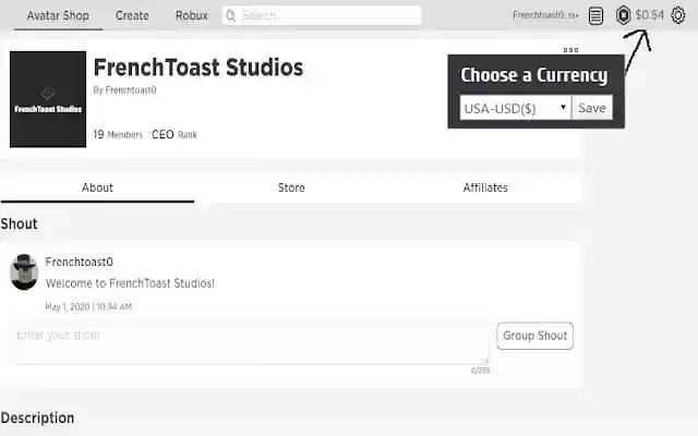 Robux To Money  from Chrome web store to be run with OffiDocs Chromium online